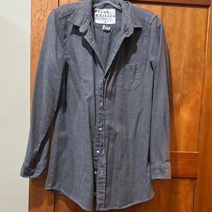 Frank & Eileen Charcoal Tunic Sz M